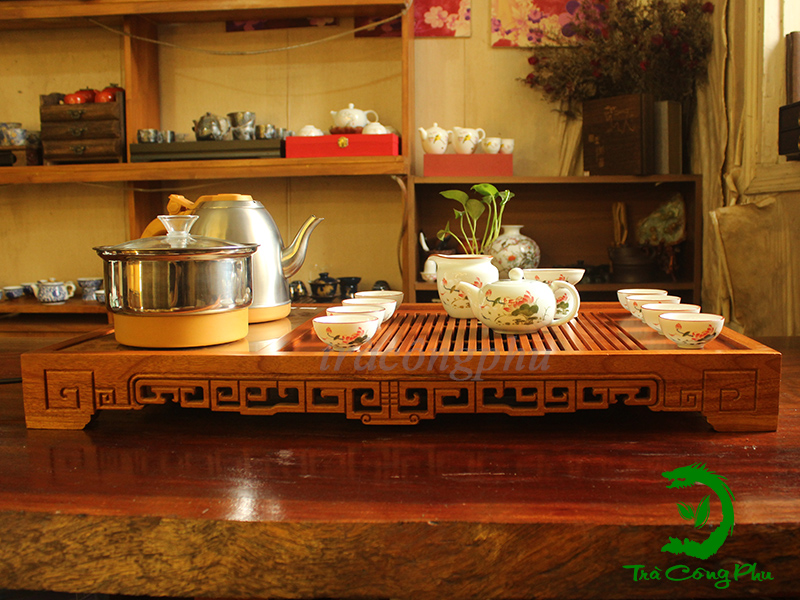 Combo bàn trà Kim Thư F Liên Hoa - KTFBAC207
